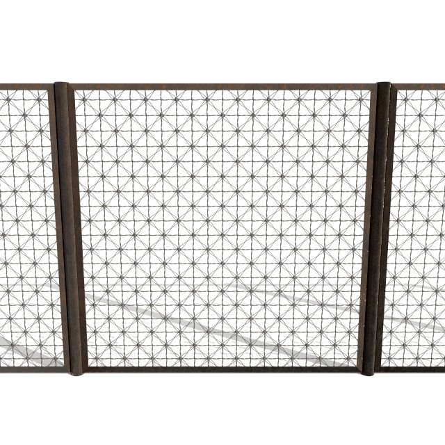 low poly modular fence 11