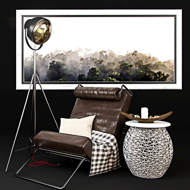 armchair with decor 2