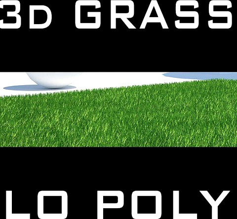 Grass Low Poly 3D Model