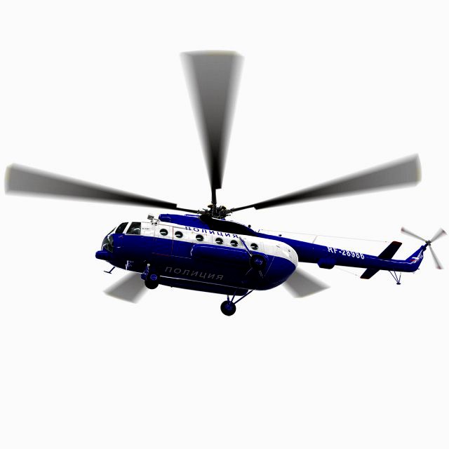 Mi-8amt russian police animated