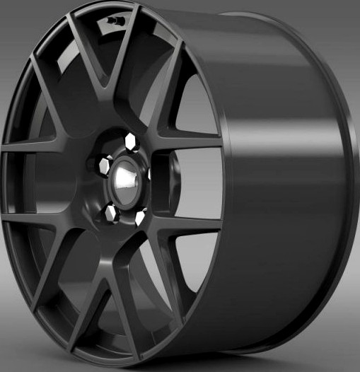 Dodge Challenger RT Shaker rim 3D Model