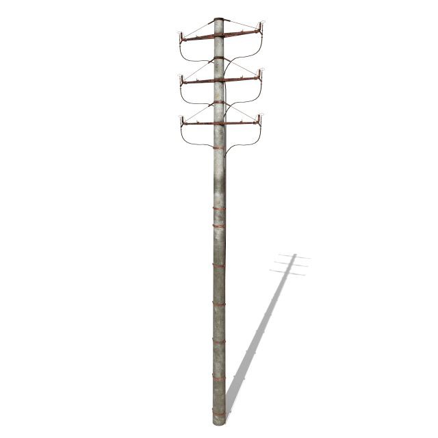 electricity pole 1 weathered