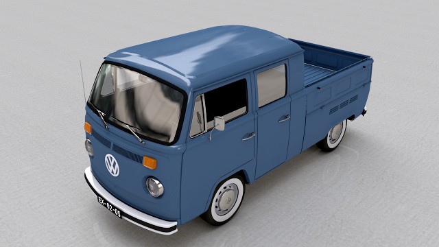 volkswagen t2 pick-up double cab 1974