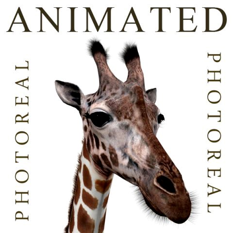 photoreal hd giraffe