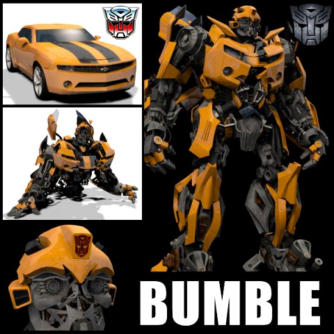 bumblebee forever 3d animated model
