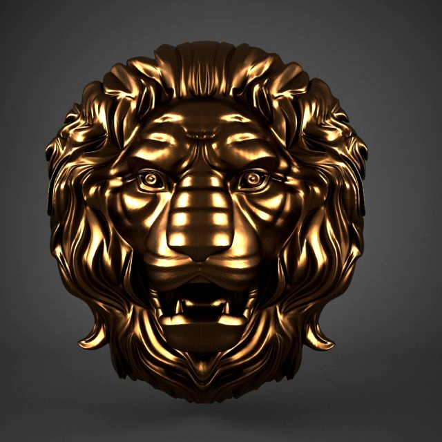 lion head sculpture cnc