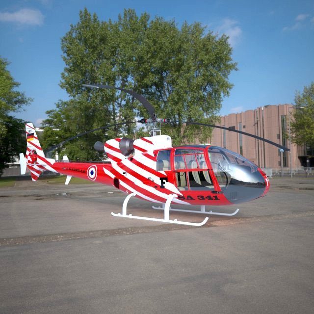 helicopter gazelle sa 341