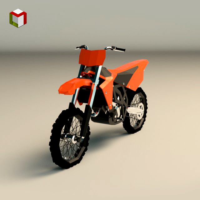low poly dirt bike 01
