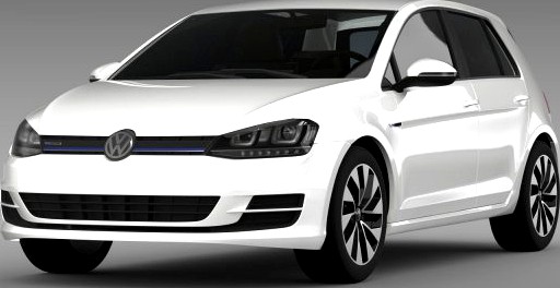 VW Golf BlueMotion Concept Typ 5G 2012 3D Model