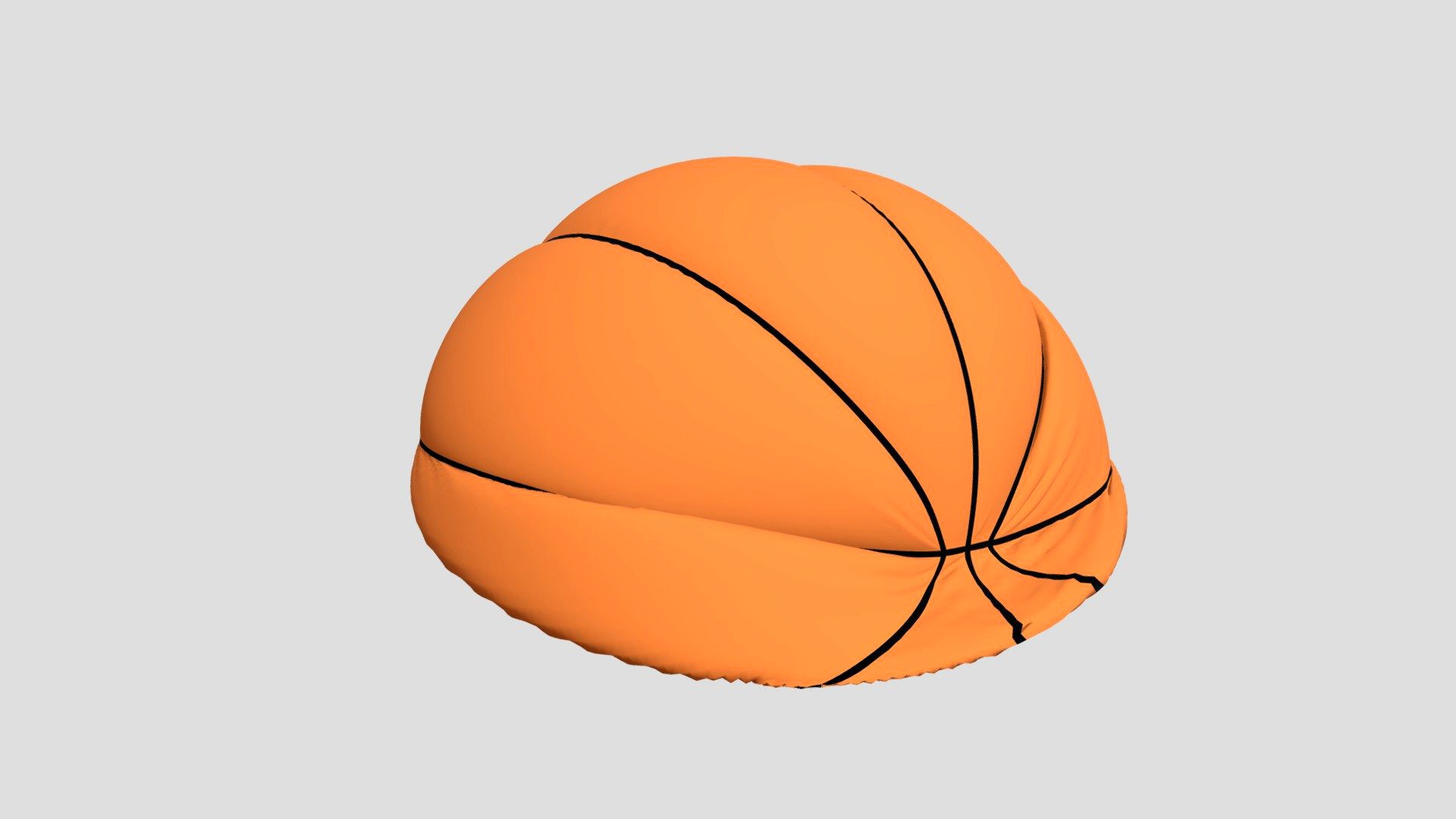 Flattened Basketball