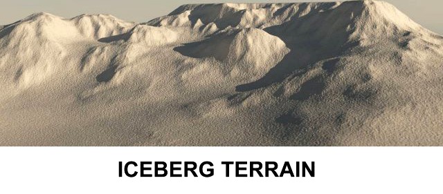 3d Terrain IceBerg 3D Model