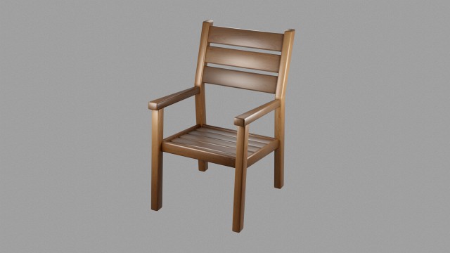 outdoor wooden patio dining chair