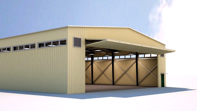 hangar for aircraft and large equipment