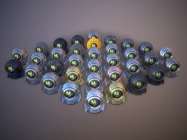 metal materials and textures