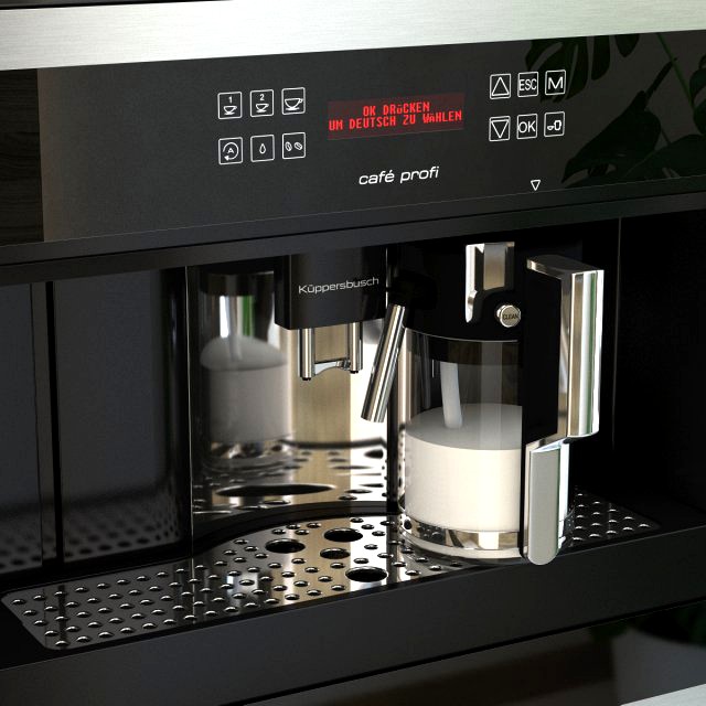 Kuppersbusch EKV6500 Black Coffee Machine 3D Model