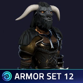 Minotaur Armor Set - Stylized RPG