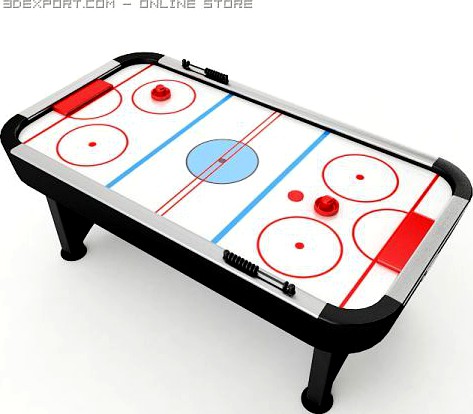 Air Hockey Table 3D Model