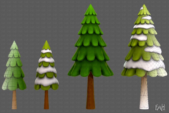 Trees Cartoon V21