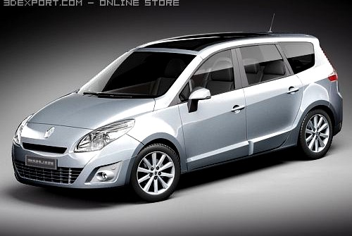 Renault Grand Scenic 2010 3D Model