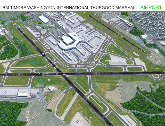 Baltimore Washington International Thurgood Marshall Airport 10km