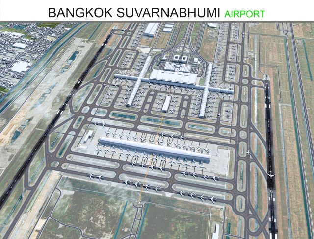 Bangkok Suvarnabhumi Airport 12km