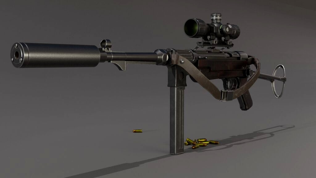 German steampunk MP-38 submachine gun (337333)