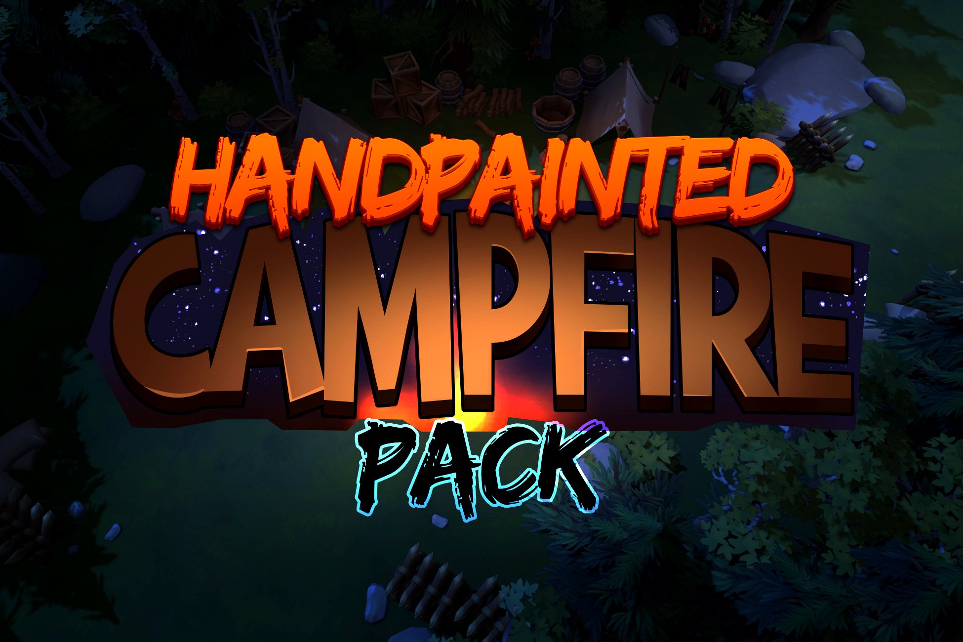 3D Handpainted Campfire