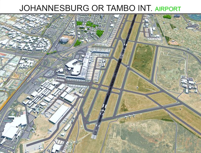 Johannesburg OR Tambo International Airport 10km