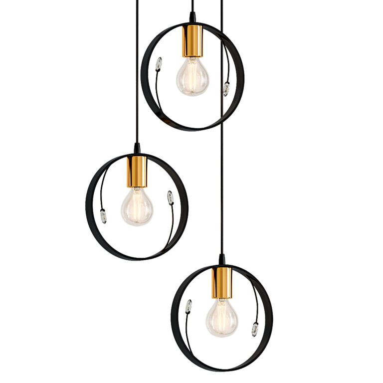 Cluster Pendelleuchte 3 flammig chandelier (344262)