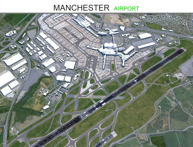 Manchester Airport UK 10km