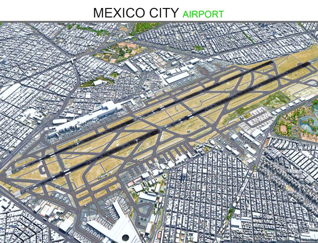 Mexico City Airport 10km