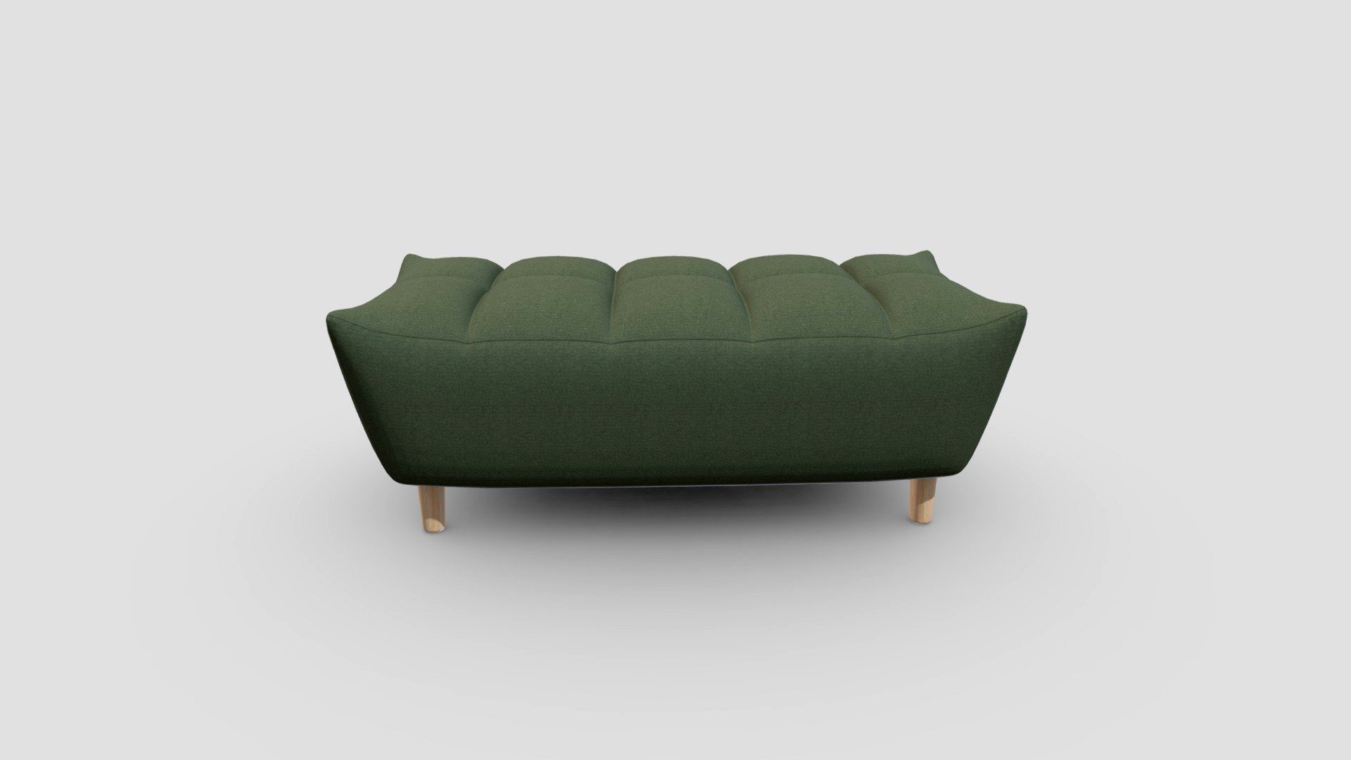 Fog fabric bench sofa chair for two