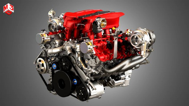 488 gtb engine - v8 twin turbo engine