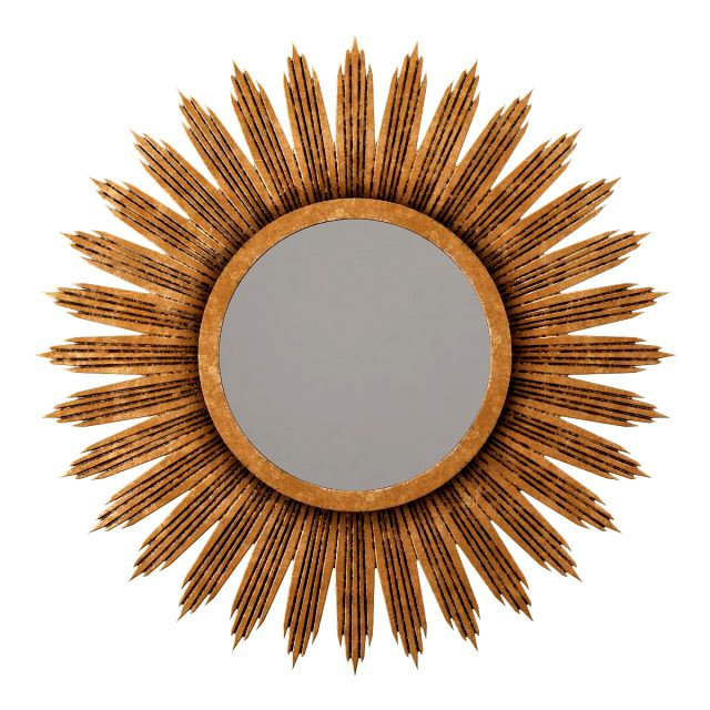 surya hopkins aged gold decorative mirror