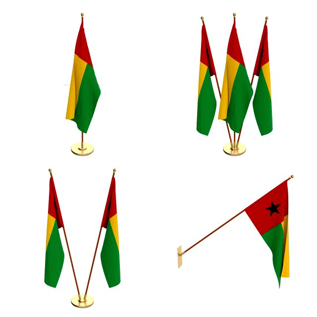 guinea bissau flag pack