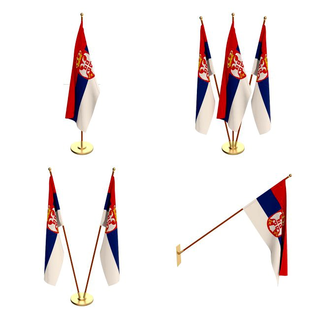 serbia flag pack