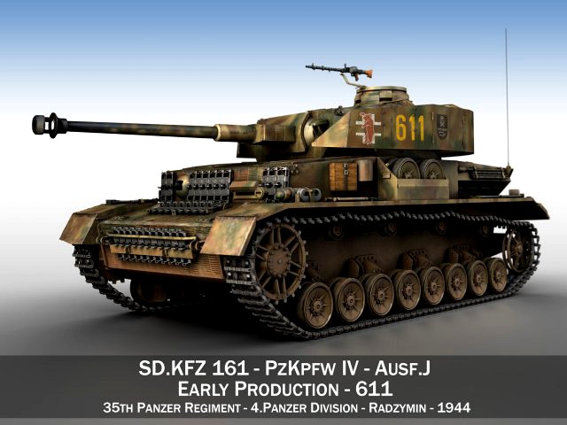 pzkpfw iv - panzer 4 - ausfj - 611