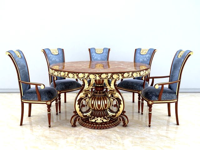 classic dinning table chair set 2