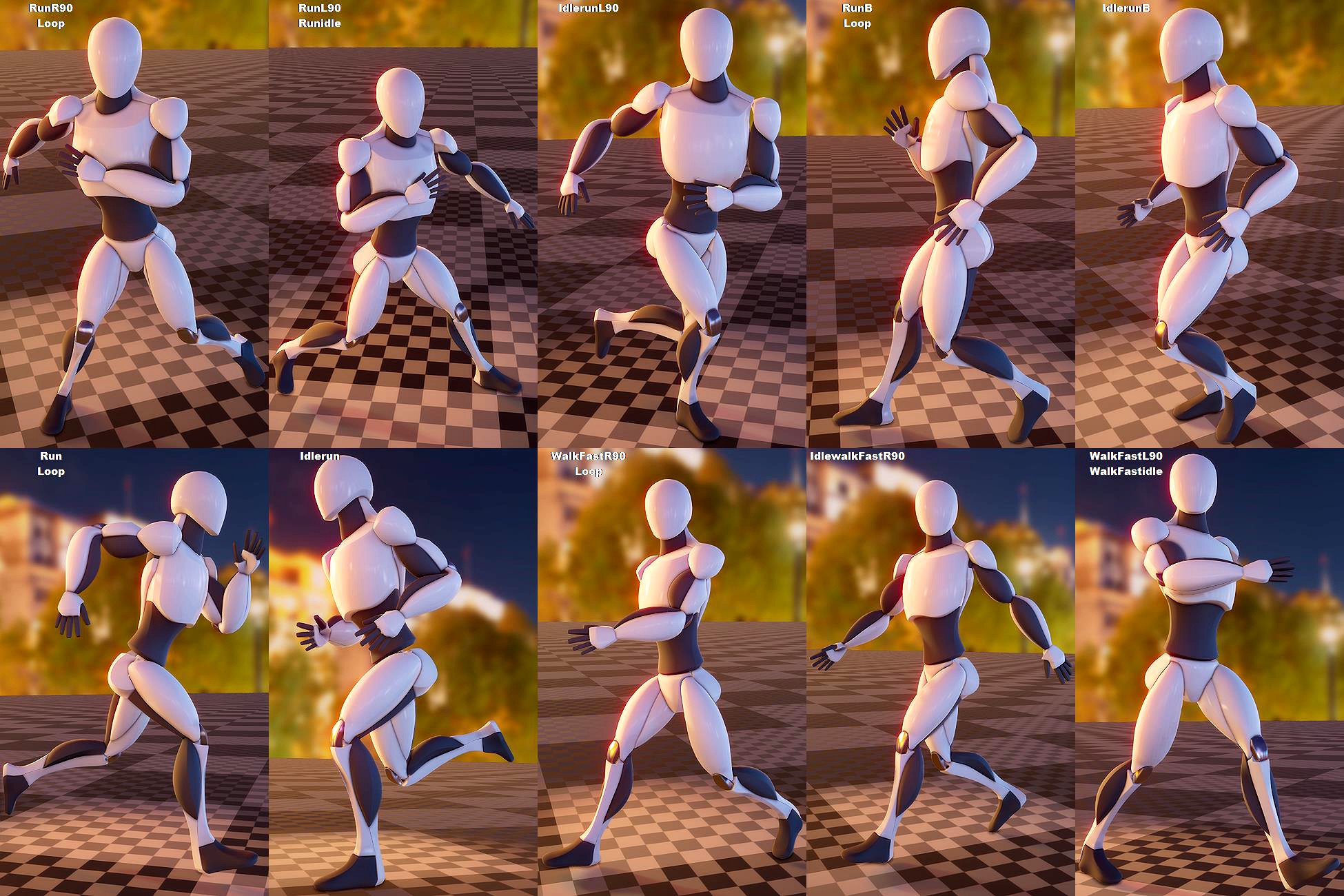 Movement Animation Pack 3d model