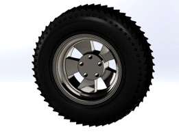 Rim_Tyre Assembly Model for Vehicle