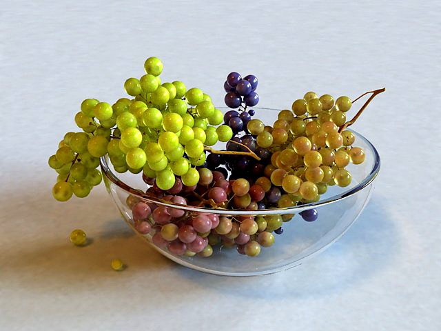 grapes in bowl