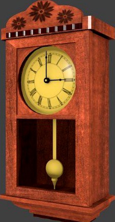 Pendulum Clock 3D Model