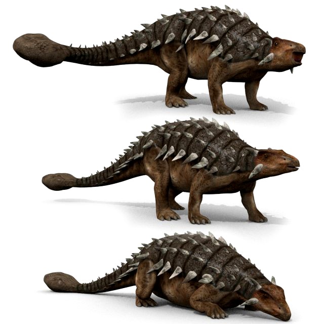 Ankylosaur 8K - fully animated