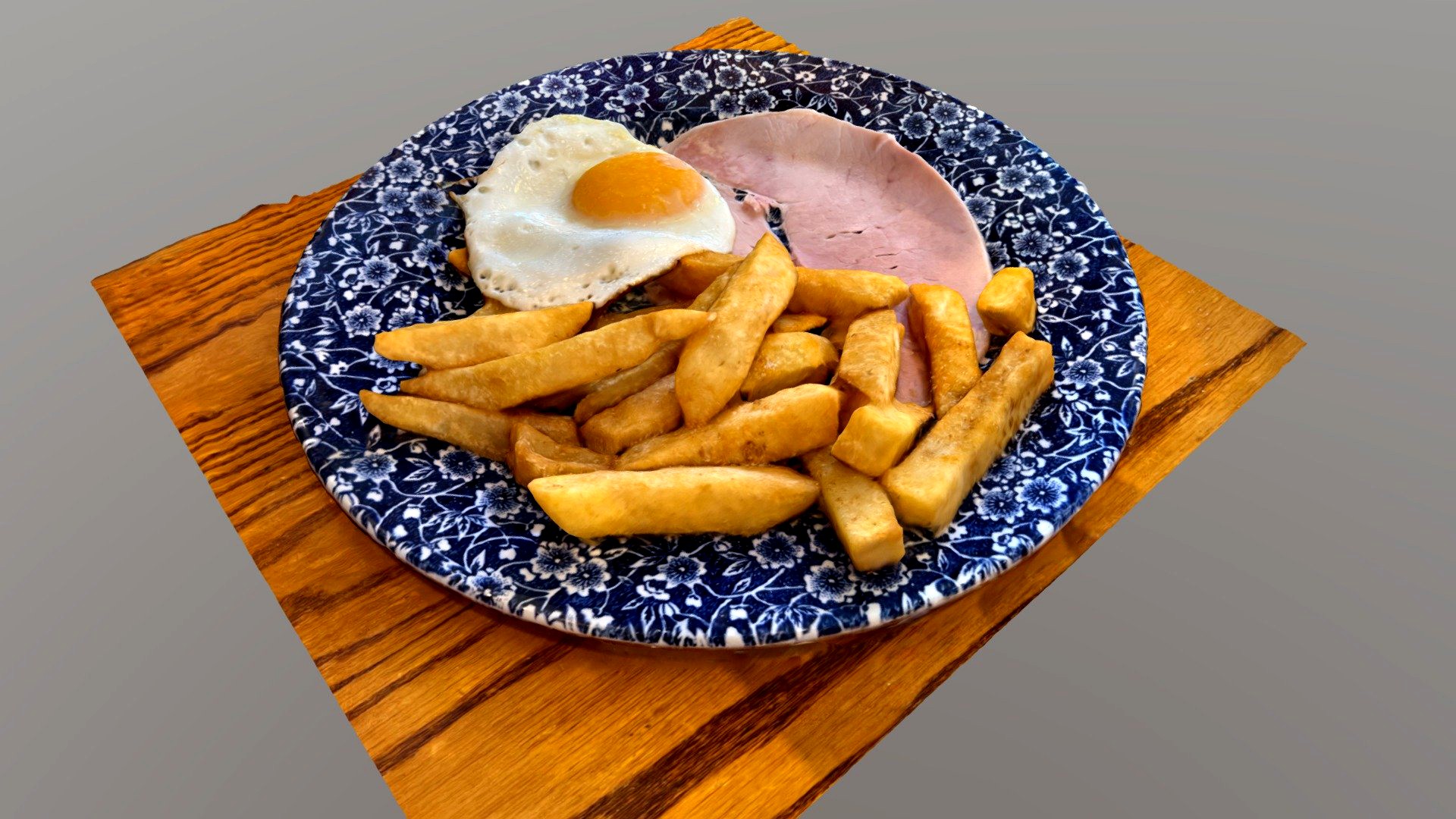 Ham Egg and Chips