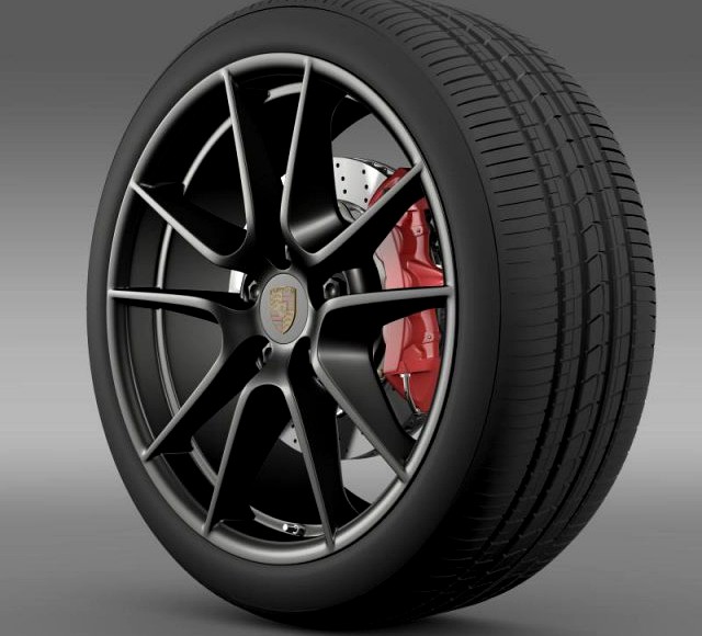 Porsche 911 Carerra Exclusive wheel 3D Model