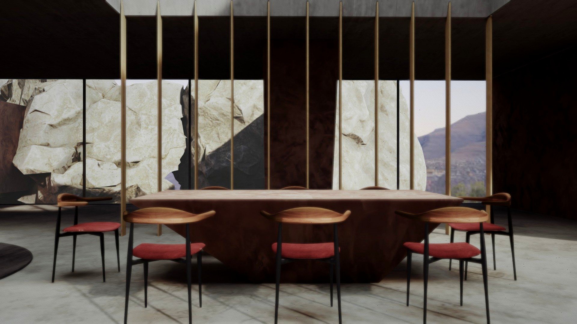 Spatial Meta VR Home Space Baked + 3ds Corona