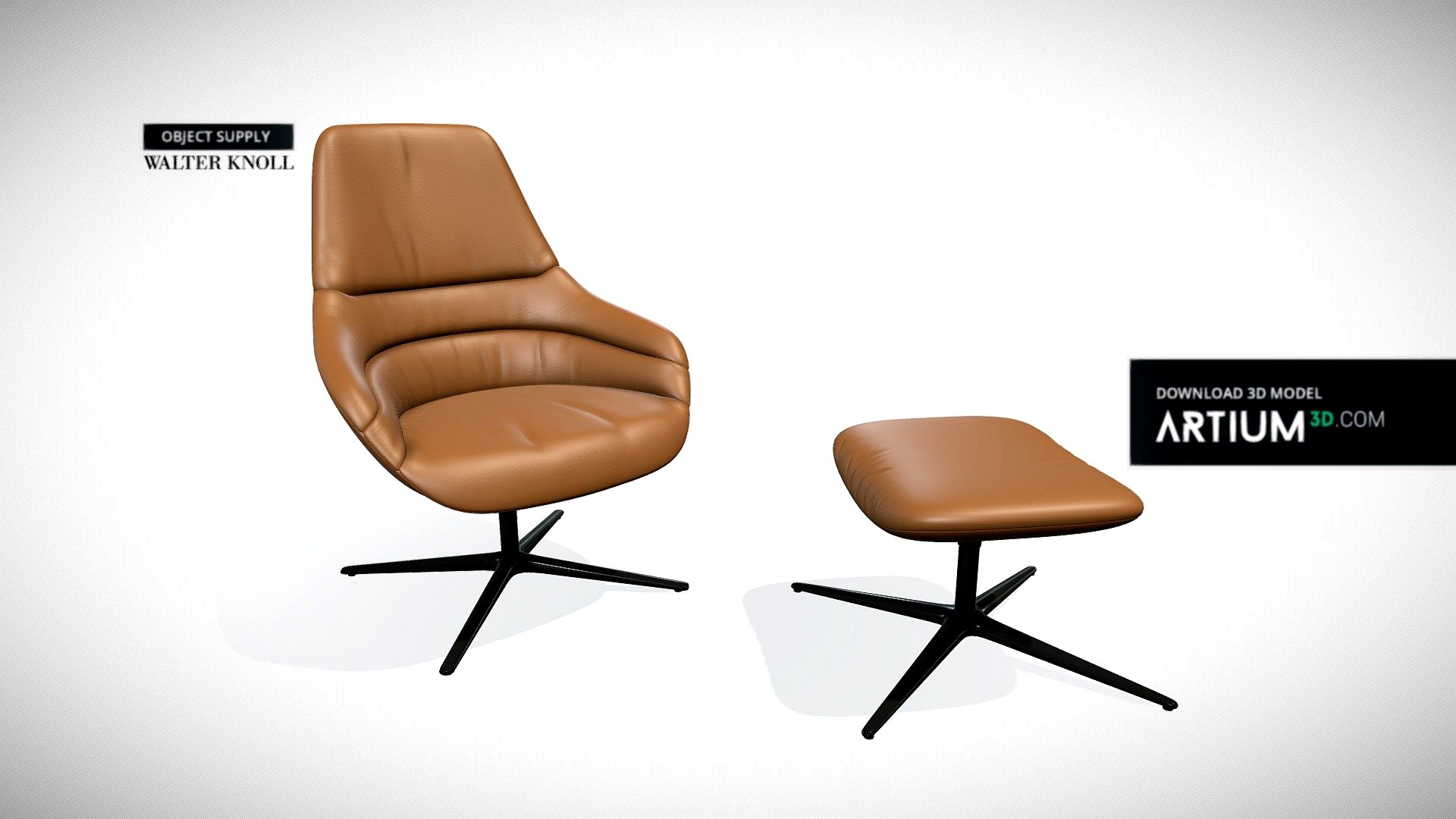 Armchair and Tabouret from Walter Knoll