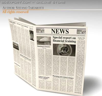 Newspaper 3D Model