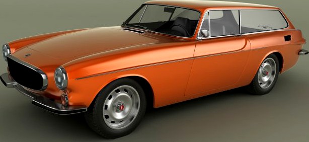 Volvo P 1800 ES Wagon 3D Model