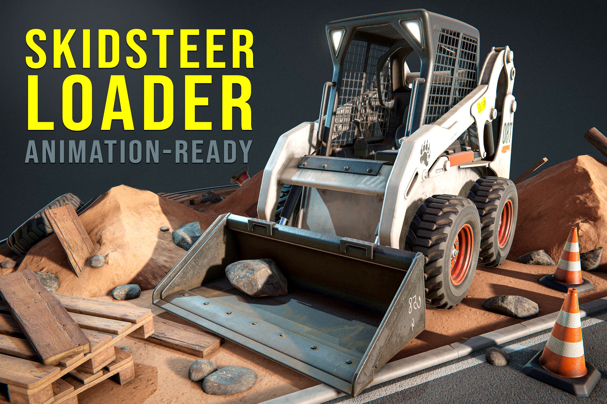 Skidsteer Miniloader - Construction Site Vehicles